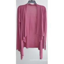 Mujeres de manga larga Opean Pure Color Knit Cardigan